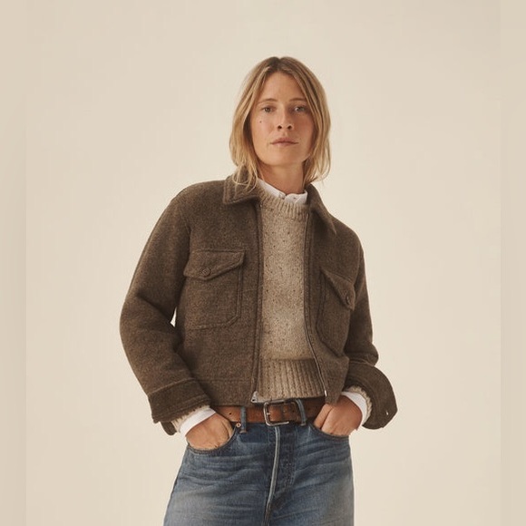 Buck Mason Felted Wool Rider Jacket Large - Picture 1 of 8